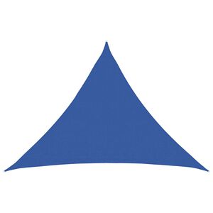 vidaXL Sunshade Sail 7 x 5 x 5 m HDPE Triangular Blue