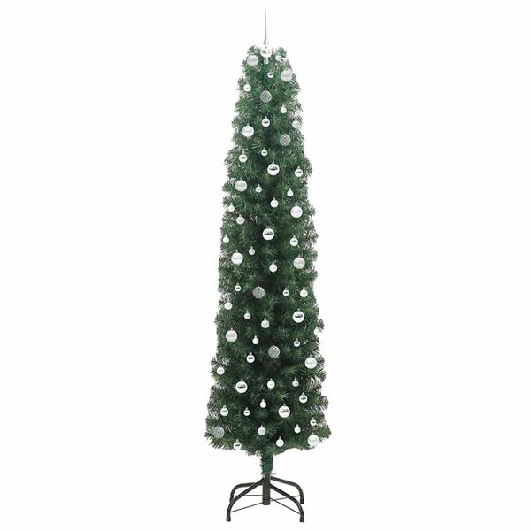 vidaXL Artificial Christmas Tree with 300 LEDs with Stand Green 240 cm
