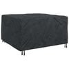 vidaXL Furniture Cover Plain Black 150 x 150 x 75 cm 600D