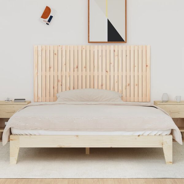 vidaXL Wall Headboard 185x3x90 cm Solid Wood Pine