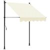 vidaXL Retractable Awning Cream 150x150 cm Fabric and Steel