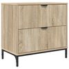vidaXL Bedside Table Sonoma oak 63.5 x 36 x 61 cm Engineered wood