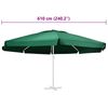 vidaXL Replacement Fabric for Outdoor Parasol Green 610 cm