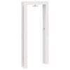 vidaXL Outdoor Shower 226 cm Solid Pine Wood and Stainless Steel White