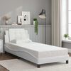 vidaXL Bed Frame without Mattress "Zadar" White 90x200 cm Faux Leather