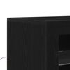 vidaXL LED Sideboard Black 41 x 37 x 100 cm Engineered Wood