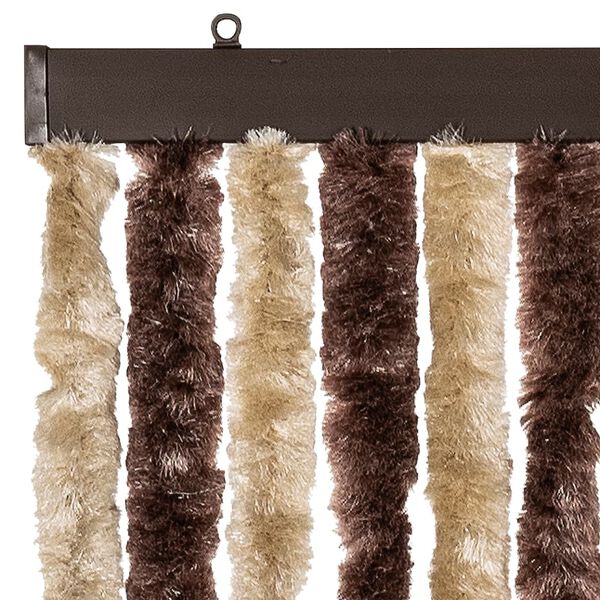 vidaXL Insect Curtain Beige and Light Brown 90x220 cm Chenille