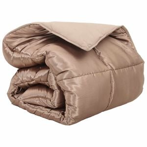 vidaXL Winter Duvet Gold 200 x 135 cm Satin and Microfiber