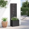 vidaXL Garden Privacy Screen Black 50 x 140 cm Cold-rolled steel