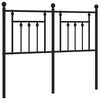 vidaXL Metal Replace Headboard Black 120 cm