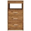 vidaXL Drawer Cabinet Old Wood 40x50x76 cm Engineered Wood