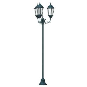 vidaXL Garden Light 57 x 49 x 241 cm Aluminium and Glass