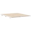 vidaXL Floor Bed Frame White 180 x 200 cm Solid pine wood
