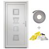 vidaXL Front Door White 88x200 cm PVC