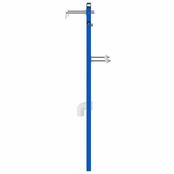vidaXL Bathroom Wall Support Height Adjustable Blue 50 x 3 x 112 cm