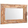 vidaXL Decorative Mirror Teak 90x60 cm Rectangular