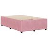 vidaXL Bed Frame without Mattress Pink 120x190 cm Small Double Velvet