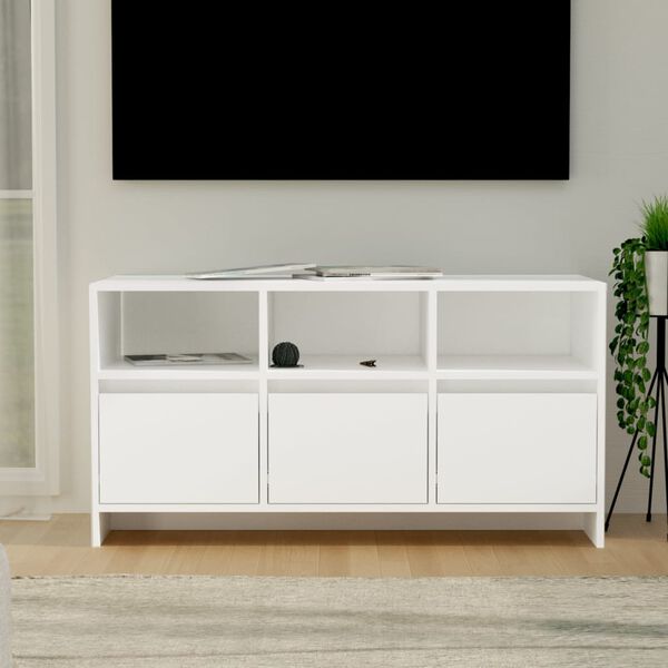 vidaXL TV Cabinet White 102x37.5x52.5 cm Engineered Wood