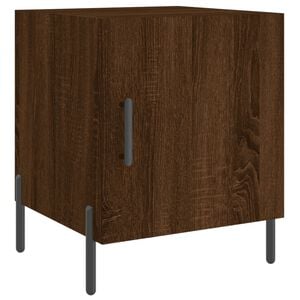 vidaXL Bedside Cabinet Brown Oak 40x40x50 cm Engineered Wood