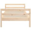 vidaXL Bed Frame without Mattress 75x190 cm Small Single Solid Wood Pine
