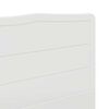 vidaXL Headboard Gloss White 200 cm Engineered wood