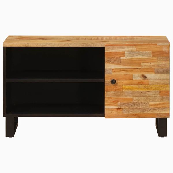 vidaXL TV Cabinet with Shelf Brown 80 x 31.5 x 46 cm Solid Mango Wood