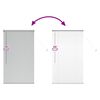 vidaXL Window Blind with Curtains Manual Silver Aluminium