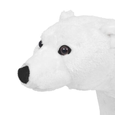 vidaXL Standing Plush Toy Polar Bear White XXL