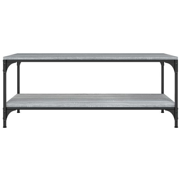 vidaXL Coffee Table Grey Sonoma 80x50x40 cm Engineered Wood