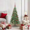 vidaXL Christmas Tree with 150 LEDs with Stand Green 120 cm PVC
