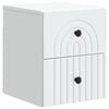 vidaXL Wall-Mounted Bedside Cabinet White 33 x 34.5 x 40 cm