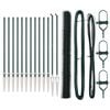 vidaXL Welded Wire Fence with Spikes 25 x 1.6 m (W x H)