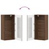 vidaXL Wall-mounted Cabinet Brown oak 55 x 29 x 100 cm Engineered Wood