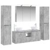 vidaXL Bathroom Furniture Set 6 pcs Concrete Grey