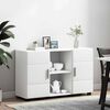 vidaXL Sideboard with Door White 88.5 x 30.5 x 55.5 cm Engineered Wood