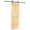 vidaXL Sliding Door with Hardware Set 70x210 cm Solid Wood Pine