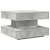 vidaXL Coffee Table 360-Degree Rotatable Concrete Grey 50x50x34.5 cm
