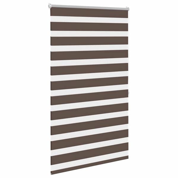 vidaXL Zebra blind 100.9x175 cm Fabric Width 96.7 cm coffee