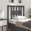 vidaXL Headboard Grey 81x4x100 cm Solid Wood Pine