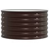 vidaXL Garden Raised Bed Brown 80 x 80 x 44 cm Steel
