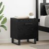 vidaXL Bedside Cabinet Black Oak 40 x 35 x 47.5 cm Engineered Wood