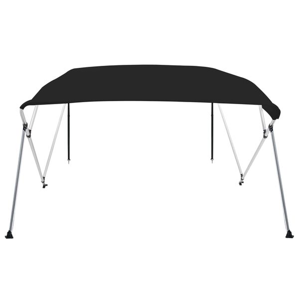 vidaXL 4-bow Bimini Top Black 243x196x137 cm