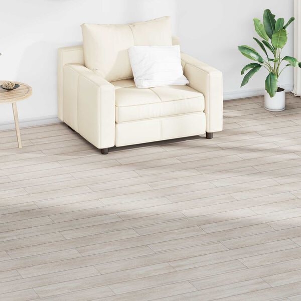 vidaXL Flooring Planks 18 pcs Oak Classic White 2.51 m&sup2; PVC
