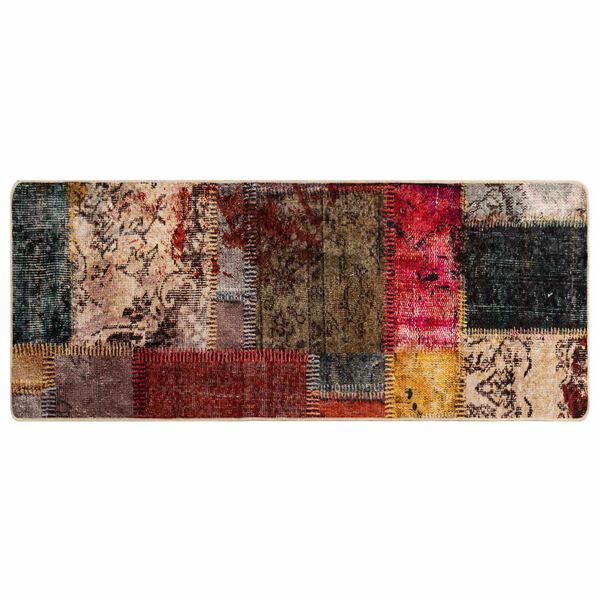 vidaXL Rug Runner MARSA Multicolour 100 x 50 cm Polyester and PVC