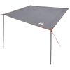vidaXL Caravan Awning -Person 240 x 460 cm Grey and Orange Taffeta