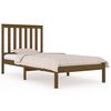 vidaXL Bed Frame without Mattress Honey Brown Solid Wood Single