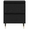 vidaXL Bedside Cabinet 2 pcs Black Oak 40 x 35 x 50 cm Engineered Wood