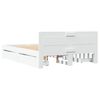 vidaXL Bed Frame with Headboard without Mattress White 140x190 cm