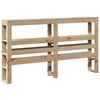 vidaXL Headboard with Shelves 150 cm Solid Wood Pine