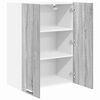 vidaXL Hanging Cabinet Grey Sonoma 60 x 31 x 80 cm Engineered Wood